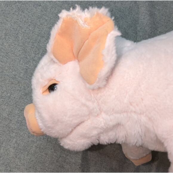 Baby Pig Pink Plush Stuffed Animal Toy and Realistic Hand Puppet EUC - Picture 11 of 11